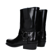 Valentino Garavani Black Leather Ankle Boots
