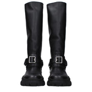 Burberry Black Leather Boots