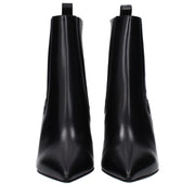 Valentino Garavani Black Leather Ankle Boots