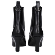 Valentino Garavani Black Leather Ankle Boots