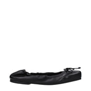 Jacquemus Black Leather Ballet Flats