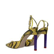 The Attico Yellow Leather High Heel Pumps