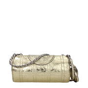 Tory Burch Gold Leather Shoulder Bag