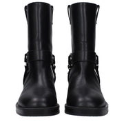 Stuart Weitzman Black Leather Ankle Boots