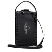 Valentino Garavani Black Leather Clutch Bag