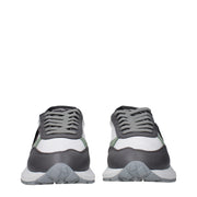 Philippe Model White Fabric Low Top Sneakers