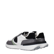 Philippe Model White Fabric Athletic Sneakers