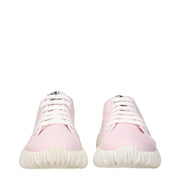 Miu Miu Pink Fabric Low Top Sneakers