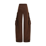 The Attico Brown Cotton Casual Pants