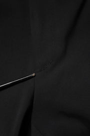 Dolce & Gabbana Black Cotton Single Breasted 2 Piece Suit