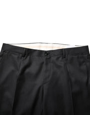 Dolce & Gabbana Dark Gray Wool Single Breasted 2 Piece Suit