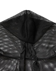 Dolce & Gabbana Black See Through Hooded Pullover Sweater