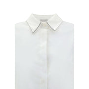 Brunello Cucinelli White Cotton Dress Shirt