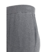 Brunello Cucinelli Gray Cotton Casual Pants