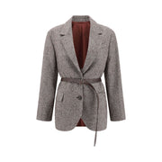 Brunello Cucinelli Brown Wool Blazer