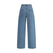 Rohe Blue Cotton Relaxed Fit Jeans