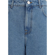 Rohe Blue Cotton Relaxed Fit Jeans