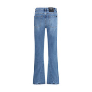 7FOR Blue Cotton Flared Jeans