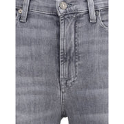 7FOR Gray Cotton Bootcut Jeans