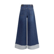 7FOR Blue Cotton Jeans Denim