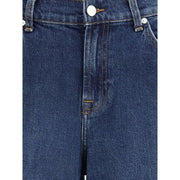 7FOR Blue Cotton Jeans Denim