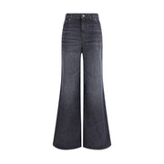 Chloé Black Cotton Flared Jeans