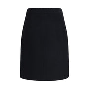 Chloé Black Wool Midi Skirt