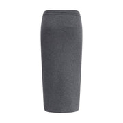 Tom Ford Gray Cashmere Long Skirt