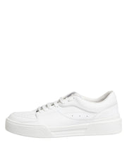 Dolce & Gabbana White Miami Leather Low Top Sneakers Shoes