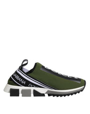 Dolce & Gabbana Green Logo Low Top Sorrento Men Sneakers Shoes
