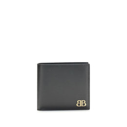 Balenciaga Black Calf Leather Bos Taurus Wallet