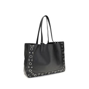 Valentino Garavani Black Calf Leather Bos Taurus Shoulder Bag