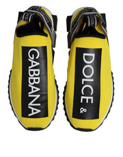 Dolce & Gabbana Yellow Logo Low Top Sorrento Sneakers Shoes