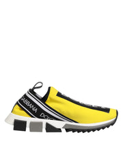 Dolce & Gabbana Yellow Logo Low Top Sorrento Sneakers Shoes