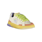 Blauer White Polyester Sneaker