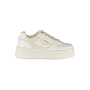 Blauer White Polyester Sneaker