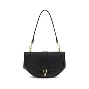 Versace Black Calf Leather Bos Taurus Shoulder Bag