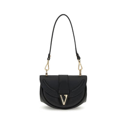 Versace Black Calf Leather Bos Taurus Shoulder Bag