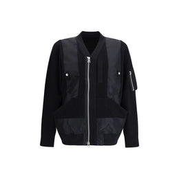 Sacai Black Cotton Bomber