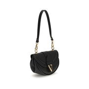 Versace Black Calf Leather Bos Taurus Shoulder Bag