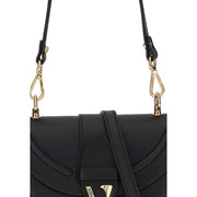 Versace Black Calf Leather Bos Taurus Shoulder Bag