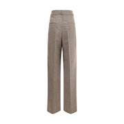 Rohe Beige Fleece Wool Casual Pants