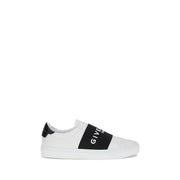 Givenchy White Calf Leather Bos Taurus Low Top Sneakers