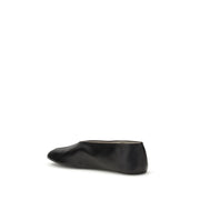 The Row Black Lamb Ovis Aries Aries Ballet Flats