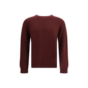 Jil Sander Bordeaux Fleece Wool Sweatshirt