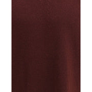 Jil Sander Bordeaux Fleece Wool Sweatshirt