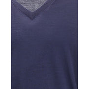 Brunello Cucinelli Blue Cashmere Cashmere Sweater