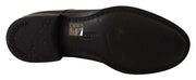 Dolce & Gabbana Black Lace Up Leather Men Formal Derby Shoes