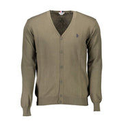 U.S. POLO ASSN. Green Cotton Sweater