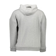 Plein Sport Gray Cotton Men's Hooded Sweater